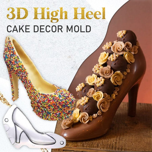 3D High Heel Cake Decor Mold